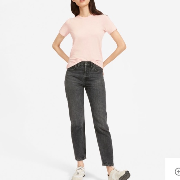 Everlane pink cotton crew tee - Picture 3 of 8